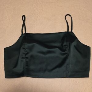 Size L Womans Silk Cropped Top